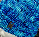 Men's BRIGHT BLUE Merino Wool Watch Cap | Super Stretchy Knitted Winter Hat | Unisex | USA Made