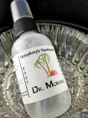 DR MOREAU Unisex Body Spray | Coconut Lime Tropical | 2 oz - Humphrey's Handmade