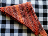BLUSH PINK Tunisian Crochet Shawl or Triangle Scarf | Small/Medium | Pink Blush Mauve | Free Shawl Pin