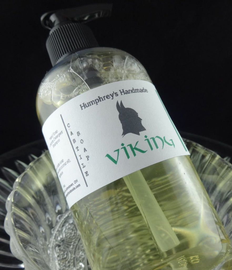 VIKING Beard Wash Body Wash 8 oz Drakkar Noir Scent Castile