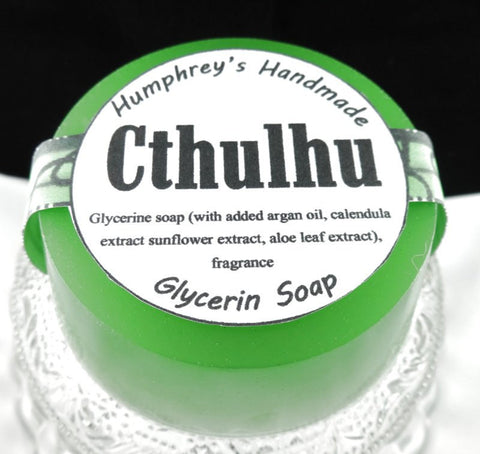 CTHULHU Soap | Unisex | Ocean Citrus | Soft Woods | Glycerin Shave Soap | H.P. Lovecraft - Humphrey's Handmade