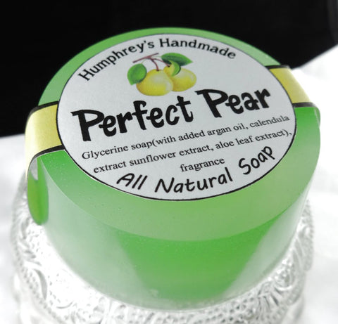 PERFECT PEAR Soap | Glycerin Juicy Pear Scent | Women's Soap | Argan Oil - Humphrey's Handmade