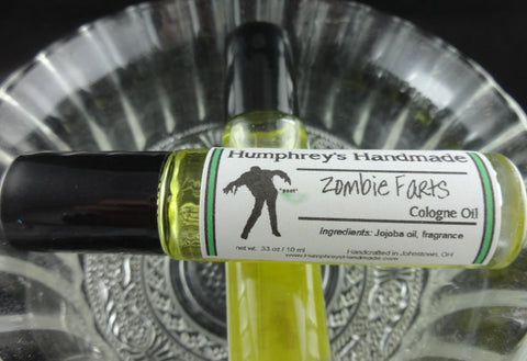 ZOMBIE FARTS Cologne Oil | Vanilla Fragrance Oil | Horror | Halloween - Humphrey's Handmade
