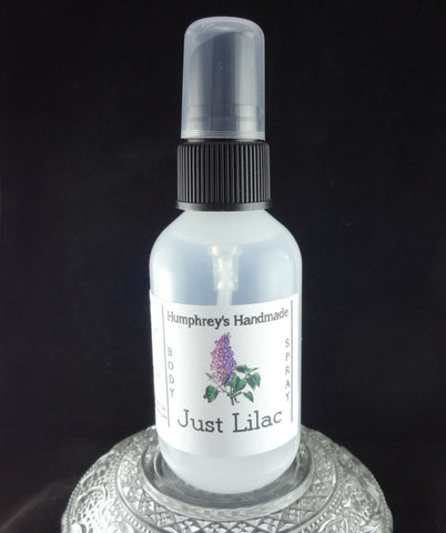 JUST LILAC Body Spray | All Natural Perfume | Room & Linen Spray | 2 oz - Humphrey's Handmade