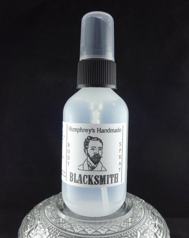 BLACKSMITH Men's Body Spray | Caramel Tobacco Blossom | 2 oz | - Humphrey's Handmade