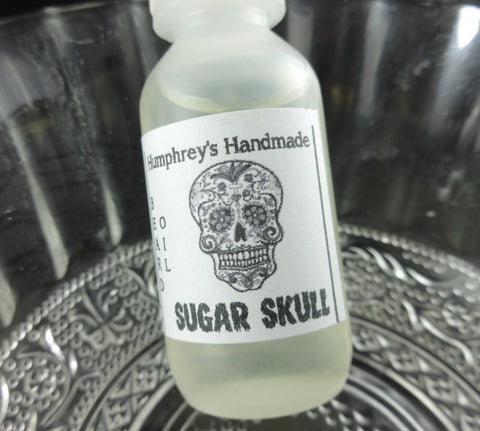 SUGAR SKULL Beard Oil | Small .5 oz | Brown Sugar and Vanilla Scented - Humphrey's Handmade
