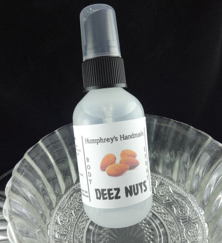 DEEZ NUTS Unisex Body Spray | Honey Almond | 2 oz - Humphrey's Handmade