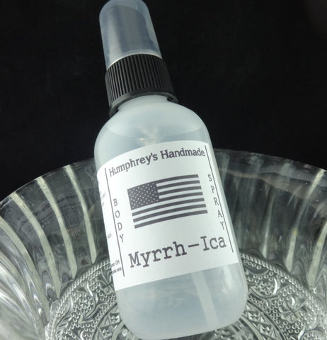 MYRRH-ICA Body Spray | Frankincense & Myrrh | 2 oz - Humphrey's Handmade