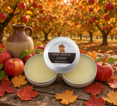 HOT APPLE CIDER Beard Balm | Cinnamon Apples Clove Scent | Choose Size