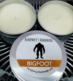 BIGFOOT Candle | Oakmoss Sandalwood Scent | Hand Poured Soy Wax | 8 oz | USA Made