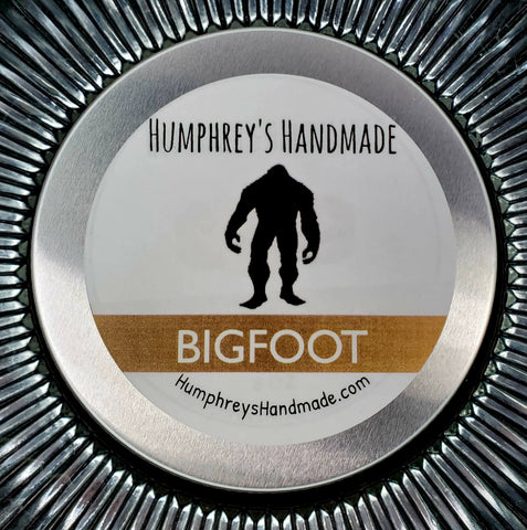 BIGFOOT Candle | Oakmoss Sandalwood Scent | Hand Poured Soy Wax | 8 oz | USA Made