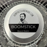 BOOMSTICK Beard Balm | Barbershop Sage Tonka Bean Bergamot | Choose Size