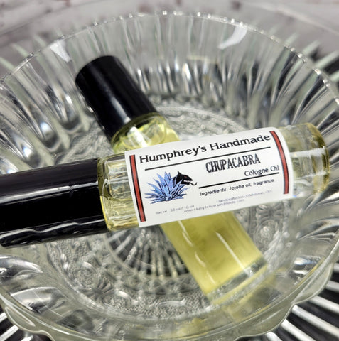 CHUPACABRA Cologne | Roll On Jojoba Oil | Agave Citrus and Grass Scent