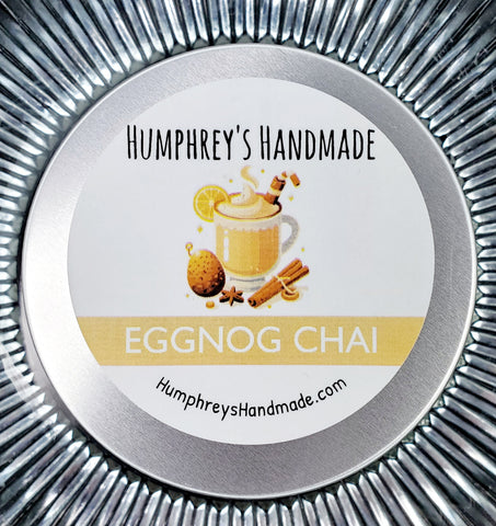 EGGNOG CHAI Candle | Christmas Scent | Hand Poured Soy Wax | 8 oz | USA Made