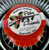 FILTHY ANIMAL Glycerin Soap | Manhattan Cognac Rye Whisky Cherry | Christmas Soap