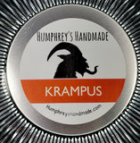 KRAMPUS Candle | Peppermint Scent | Hand Poured Soy Wax | 8 oz | USA Made | Christmas Horror Candle