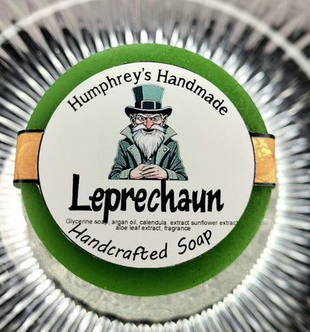 LEPRECHAUN Soap | Irish Spring Type | Shave & Shampoo Soap | Beard Care - Humphrey's Handmade