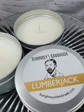 LUMBERJACK Candle | Cedarwood Sandalwood Scent | Hand Poured Soy Wax | 8 oz | USA Made