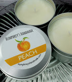 JUICY PEACH Candle | Hand Poured Soy Wax | 8 oz | USA Made
