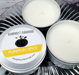 PUMPKIN SPICE Candle | Pumpkin Spice Scent | Hand Poured Soy Wax | 8 oz | USA Made | Autumn Halloween