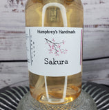 SAKURA Body Wash | 8 oz | Japanese Cherry Blossom Scent Castile Soap