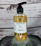 SAKURA Body Wash | 8 oz | Japanese Cherry Blossom Scent Castile Soap