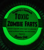 TOXIC ZOMBIE FARTS Soap | Glow in the Dark | Warm Vanilla Scent | Zombie Soap | Horror - Humphrey's Handmade