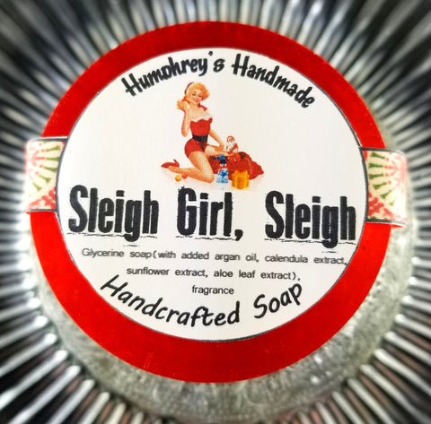 SLEIGH GIRL SLEIGH Glycerin Soap | Spicy Cinnamon & Coconut | Christmas Soap - Humphrey's Handmade