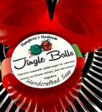 JINGLE BALLS Glycerin Soap | Spicy Cinnamon & Coconut | Funny Christmas Soap - Humphrey's Handmade