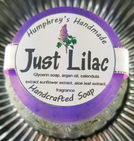 JUST LILAC Soap | Women's Shaving Soap | Glycerin Body Bar - Humphrey's Handmade