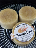 CINNAMON SUGAR Oatmeal Soap | Holiday Scented Exfoliating Beauty Bar - Humphrey's Handmade