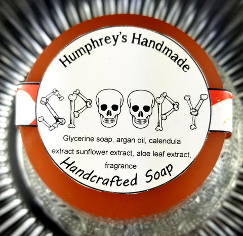 SPOOPY Halloween Soap | Unisex | Shave & Shampoo Bar | Beard Wash | Shave Puck | Apple Cider Scent - Humphrey's Handmade