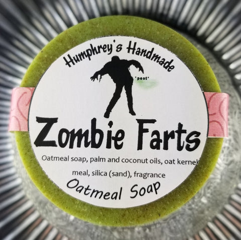 ZOMBIE FARTS Oatmeal Soap | Vanilla Scented Horror Soap - Humphrey's Handmade