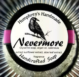 NEVERMORE Oud & Pumpkin Glycerin Soap | Shave & Body Bar | Beard Wash | Shave Puck | Woodsy | Nutmeg | Cloves - Humphrey's Handmade