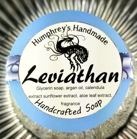 LEVIATHAN Oud & Ocean Soap | Unisex | Glycerin Shave Soap - Humphrey's Handmade