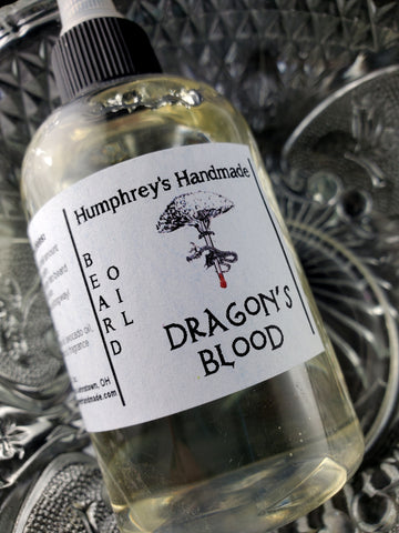 DRAGON'S BLOOD Beard Oil | 4 oz | Amber Vanilla Patchouli