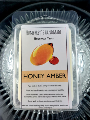 HONEY AMBER Scented Wax Melts | Beeswax Tarts | Hand Poured Wax | USA Made
