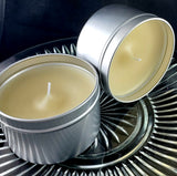 BRASS RAINBOWS Candle | Masculine Scent | Hand Poured Beeswax | 8 oz | USA Made | Oakmoss Cedar Vetiver Vanilla