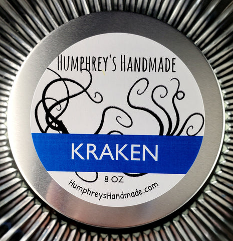 KRAKEN Candle | Aqua Di Geo Type Scent | Hand Poured Soy Wax | 8 oz | USA Made