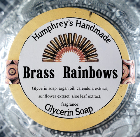 BRASS RAINBOWS Glycerin Soap | Eros Scent | Shaving and Beard Wash | Oakmoss Cedar Vetiver