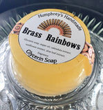 BRASS RAINBOWS Glycerin Soap | Eros Scent | Shaving and Beard Wash | Oakmoss Cedar Vetiver