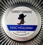 DOC HOLLIDAY Candle | Huckleberry Scent | Hand Poured Soy Wax | 8 oz