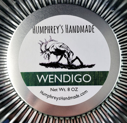 WENDIGO Candle | Balsam Cedar Scent | Hand Poured Soy Wax | 8 oz | USA Made