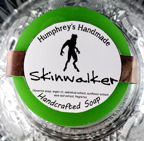 SKINWALKER Glycerin Soap | Birchwood and Oud | Unisex | Beard Wash | Shave Soap
