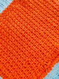 Women's BLAZE ORANGE Wool Blend Cowl | Knitted Winter Scarf | USA Made | Hunter Orange