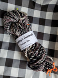 FILM NOIR Handspun Yarn Hank - 77 Yards #5 Bulky - Wool Yarn Skein - Wool Mix Art Yatn