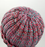 Men's Red & Green CHRISTMAS Merino Wool Watchcap | Super Stretchy Knitted Winter Hat | Unisex | USA Made