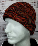 Men's RED Malabrigo Merino Wool Watchcap "Mars" | Super Stretchy Knitted Winter Hat | Unisex | USA Made