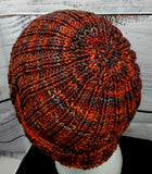 Men's RED Malabrigo Merino Wool Watchcap "Mars" | Super Stretchy Knitted Winter Hat | Unisex | USA Made