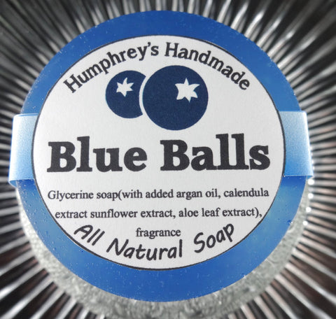 BLUE BALLS Blueberry Soap | Women's Shave Soap | Body Bar | Argan Oil - Humphrey's Handmade